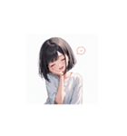 ふんわり癒しガールの毎日スタンプ002（個別スタンプ：9）