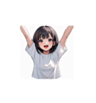 ふんわり癒しガールの毎日スタンプ（個別スタンプ：2）