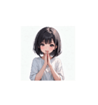 ふんわり癒しガールの毎日スタンプ（個別スタンプ：6）