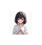 ふんわり癒しガールの毎日スタンプ（個別スタンプ：8）