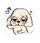 ゆるだる犬【太郎】メッセージスタンプvar1（個別スタンプ：4）