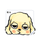 ゆるだる犬【太郎】メッセージスタンプvar1（個別スタンプ：8）