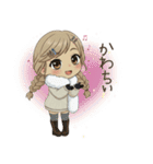 学生ガール♡冬と年末年始も使える！（個別スタンプ：12）