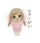 学生ガール♡冬と年末年始も使える！（個別スタンプ：13）