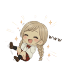 学生ガール♡冬と年末年始も使える！（個別スタンプ：22）