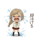 学生ガール♡冬と年末年始も使える！（個別スタンプ：38）