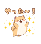 使いやすい！もちふわ柴犬スタンプ（個別スタンプ：1）