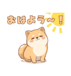 使いやすい！もちふわ柴犬スタンプ（個別スタンプ：5）