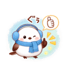 シマエナガたちの冬♪（個別スタンプ：4）