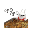 動く 3D擦れうさぎ（冬）（個別スタンプ：11）