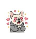 フレンチブルドックのタイ語と日本語会話（個別スタンプ：23）