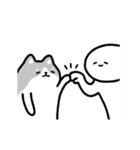 動く！ハスキーと飼い主（個別スタンプ：3）