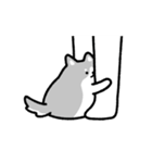 動く！ハスキーと飼い主（個別スタンプ：8）