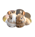 うさぎ生活100%（個別スタンプ：40）