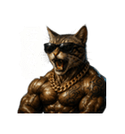 マッスルキャット！！（個別スタンプ：24）