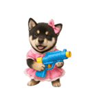 アイドルになった黒柴の赤ちゃん（個別スタンプ：13）