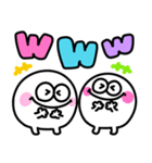 白くて丸いモンスター♡あいづち（個別スタンプ：4）