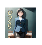 美しい先生とドキドキ授業（個別スタンプ：16）