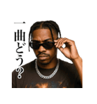 超チルな黒人ラッパー（個別スタンプ：18）