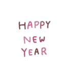 モーヴピンクなお正月♥【再販】（個別スタンプ：3）