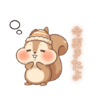 リスのもぐもぐ日和2（個別スタンプ：5）