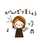 ピアノレッスン用♩挨拶スタンプセット（個別スタンプ：16）