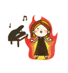 ピアノレッスン用♩挨拶スタンプセット（個別スタンプ：39）