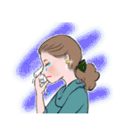 女性達の 笑と涙 コレクション（個別スタンプ：1）