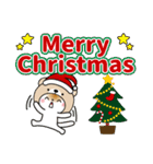 冬を感じる♡くま被り物ねこ【デカ文字】（個別スタンプ：29）