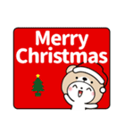 冬を感じる♡くま被り物ねこ【デカ文字】（個別スタンプ：30）