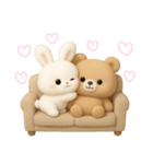 わがままうさぎとおっとりクマ（個別スタンプ：30）
