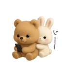 わがままうさぎとおっとりクマ（個別スタンプ：31）