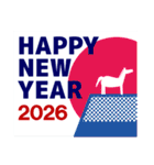 年賀状【午年】＆ 年賀状じまい クリスマス（個別スタンプ：14）