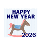 年賀状【午年】＆ 年賀状じまい クリスマス（個別スタンプ：15）