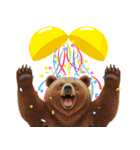 僕はくま、怖くないよ！（個別スタンプ：3）