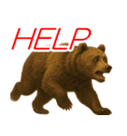 僕はくま、怖くないよ！（個別スタンプ：8）