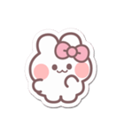 シール風うしゃぎ！！2ピンク（個別スタンプ：1）