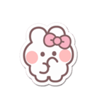 シール風うしゃぎ！！2ピンク（個別スタンプ：4）