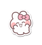 シール風うしゃぎ！！2ピンク（個別スタンプ：5）