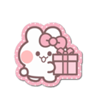 シール風うしゃぎ！！2ピンク（個別スタンプ：11）