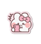 シール風うしゃぎ！！2ピンク（個別スタンプ：25）