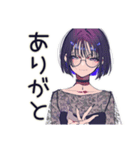 サブカル女子の冬♡ほっこり編（個別スタンプ：3）