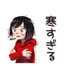 ダウナー女子の冬★ゆるふわ（個別スタンプ：5）