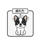 白黒フレンチブルドッグ毎日使えるスタンプ（個別スタンプ：26）