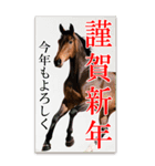 馬の年賀状★大きく表示されるBIGスタンプ（個別スタンプ：1）