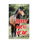 馬の年賀状★大きく表示されるBIGスタンプ（個別スタンプ：8）