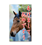 馬の年賀状★大きく表示されるBIGスタンプ（個別スタンプ：9）