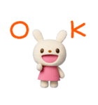ゆるっと応援☆てるてるうさぎ（個別スタンプ：25）
