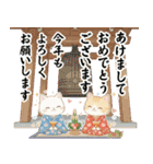 ずっと使える♡やさしい白猫トラ猫 冬（個別スタンプ：39）