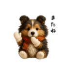 毎年つかえる♡シェルティの冬＆年末年始（個別スタンプ：13）